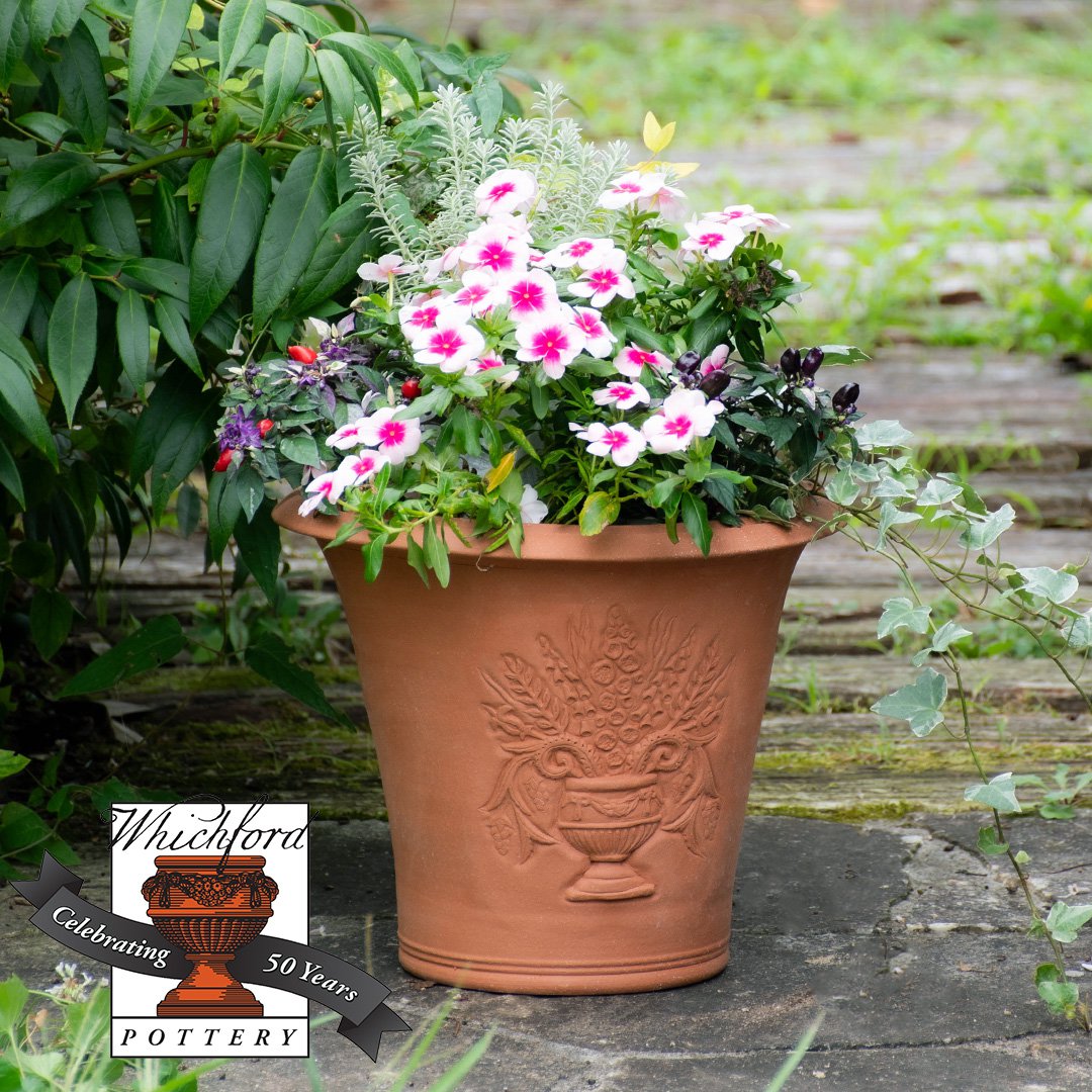 Whichford ウィッチフォード 植木鉢 50周年記念 セレブレーションポット 直径32cmサイズ Celebration Pot with 50th Anniversary Stamp