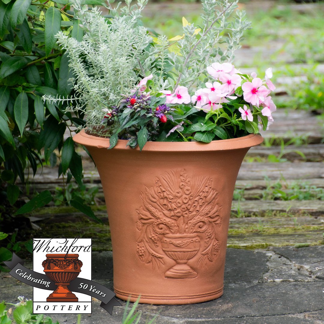 Whichford ウィッチフォード 植木鉢 50周年記念 セレブレーションポット 直径37cmサイズ Celebration Pot with 50th Anniversary Stamp