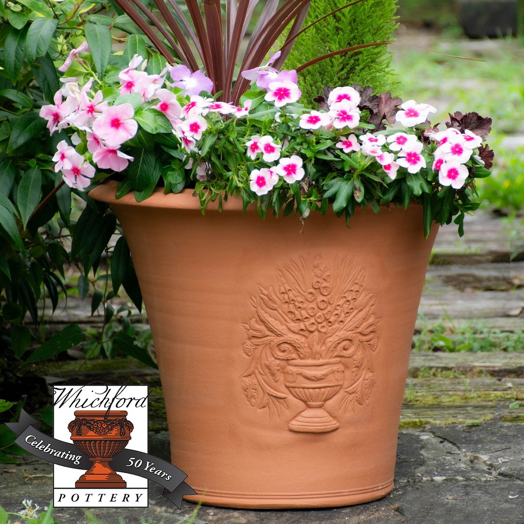 Whichford ウィッチフォード 植木鉢 50周年記念 セレブレーションポット 直径47cmサイズ Celebration Pot with 50th Anniversary Stamp