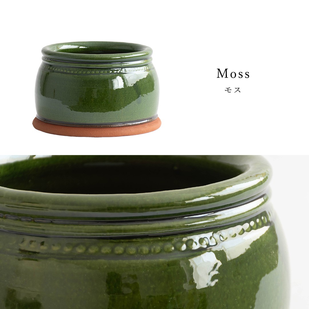 ウィッチフォード 植木鉢 塗り鉢 グレイズド ヒヤシンスボウル 直径24cmサイズ Whichford Potteryの画像