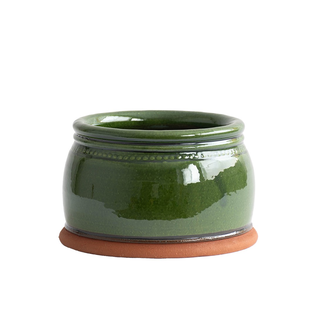 ウィッチフォード 植木鉢 塗り鉢 グレイズド ヒヤシンスボウル 直径24cmサイズ Whichford Potteryの画像