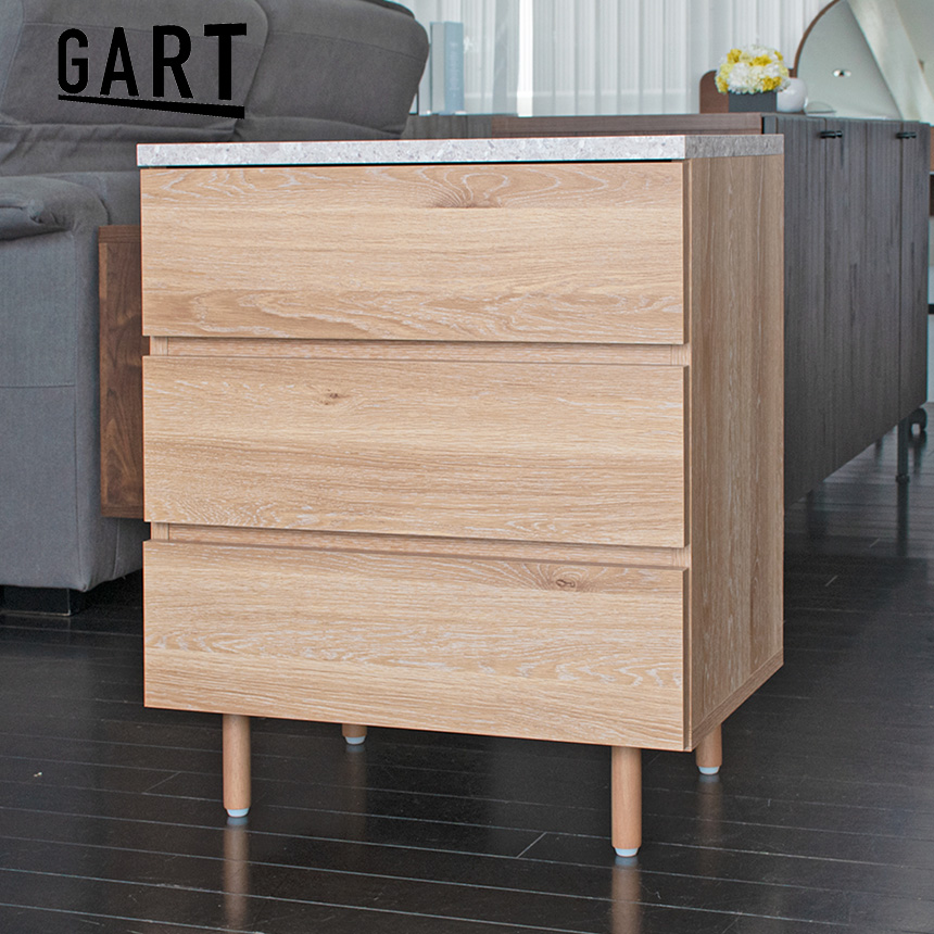 【新品・未使用】　　　チェスト　ヨーロピアン調　 幅60ｃｍ GART（ガルト） ドゥーロ チェスト3段 幅60cm 北欧 チェスト おしゃれ