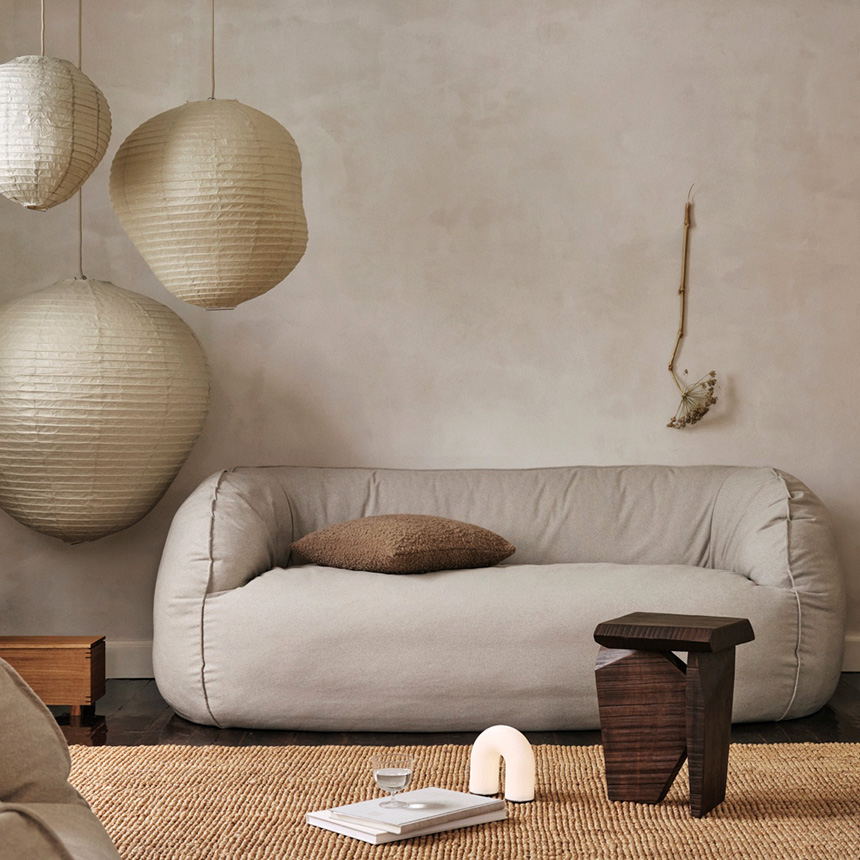 ferm LIVING ファームリビング Kurbis カービス ランプシェード M 高さ