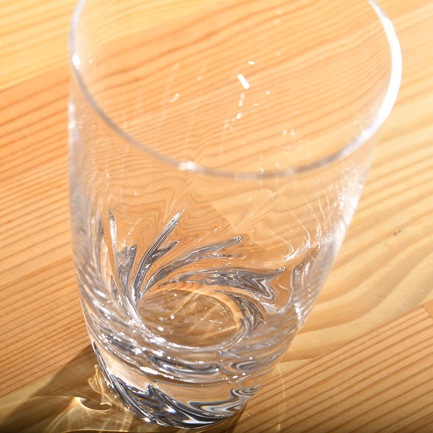 グラス 日本製 おしゃれ Sghr スガハラ 光の渦巻く エリン タンブラー