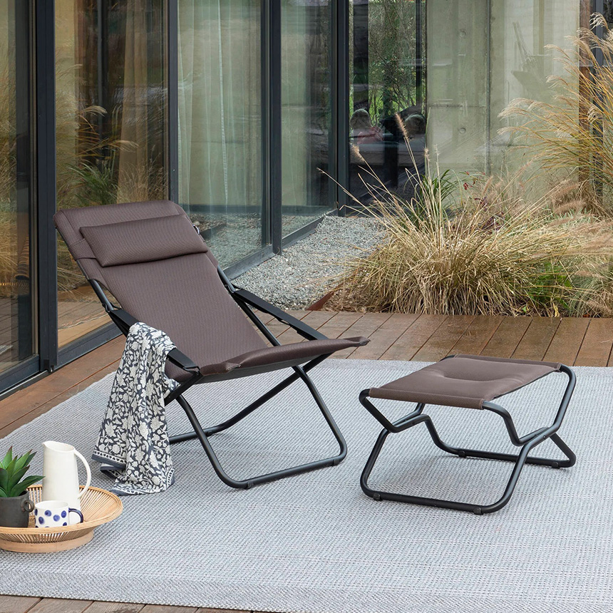 Lafuma デッキチェア ラフマ Lafuma ラフマ 5年保証 正規品 チェア 屋外 TRANSAT MAXI デッキチェア テーブル・チェア・ハンモック