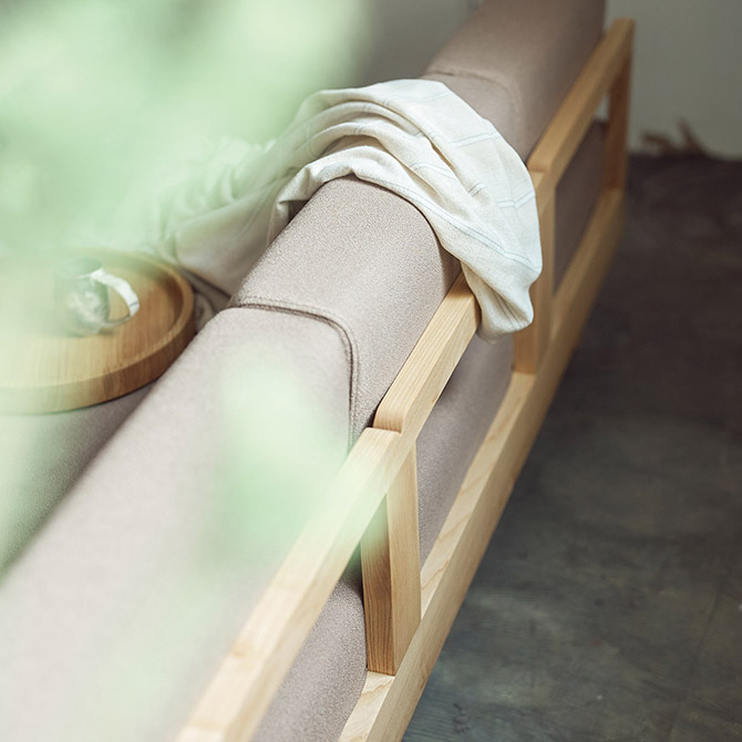 SIEVE シーヴ morning daybed sofa ソファ 3人用 肘掛けなし おしゃれ シンプル リビング カバーリング ファブリック おしゃれ アームレス 家具 