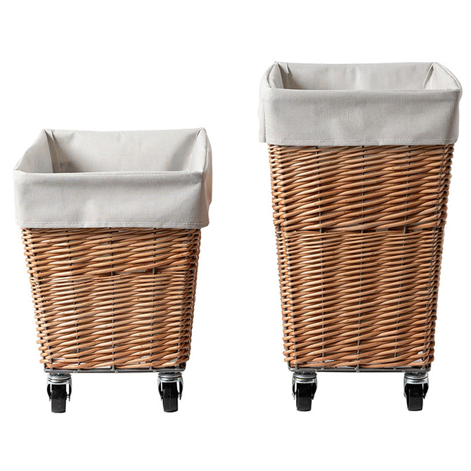 収納 かご キャスター付き 洗濯 BRID Olika ウィロー ランドリー