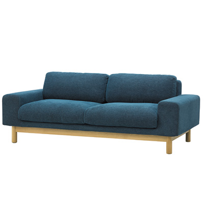 SIEVE 2P バージュソファー ブルー　定価14.5万円 SIEVE シーヴ bulge sofa バージュ ソファ 2人掛け デイソファ 2人用 2人掛け・3人掛けソファ