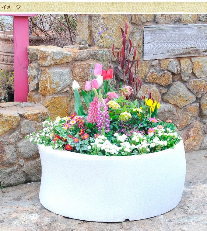 大型 プランター 円柱 円筒 オフィス カーブシリンダープランター