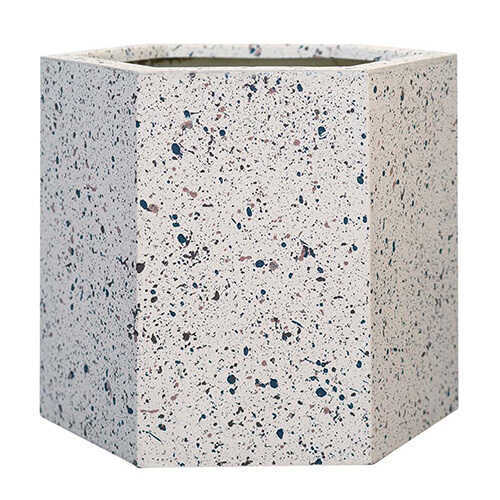 鉢 大きい 底穴あり 屋外 植木鉢 大型 おしゃれ シンプル 六角形 ゾア ヘキサゴン 直径37cm 大きい 底穴あり 屋外