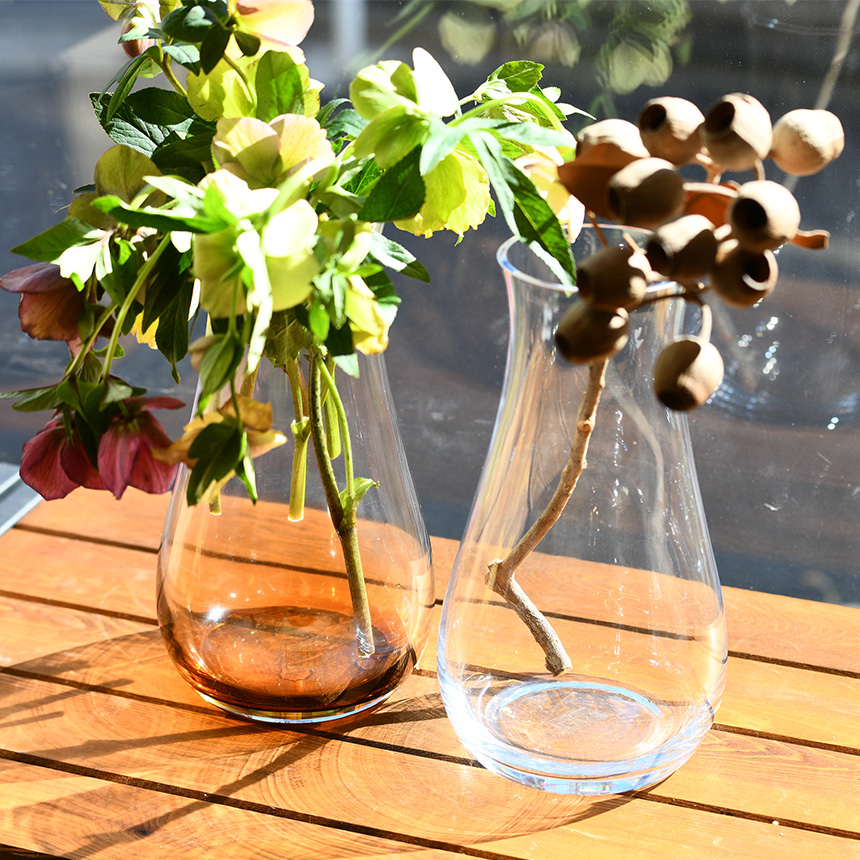 ガラス花瓶 ガラスベース フラワーベース シンプル 透明 ガラスアート 室内 ptuA 花瓶 ガラス おしゃれ マッツォ L