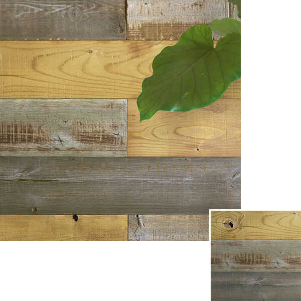 SOLIDECO壁に貼れる天然木パネル40枚組（約6m2）SLDC-40P-002AGE 壁紙