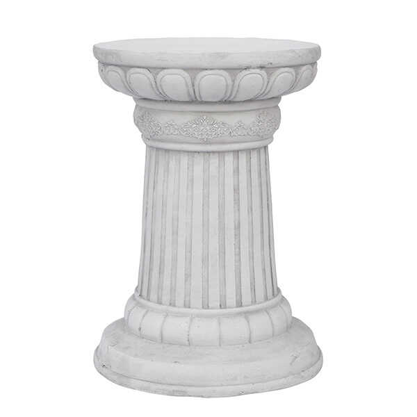 ローマ風 フラワースタンド 神殿コラム ラウンド L 高さ46.5cm 花台 アンティーク おしゃれ ガーデニング 雑貨 柱