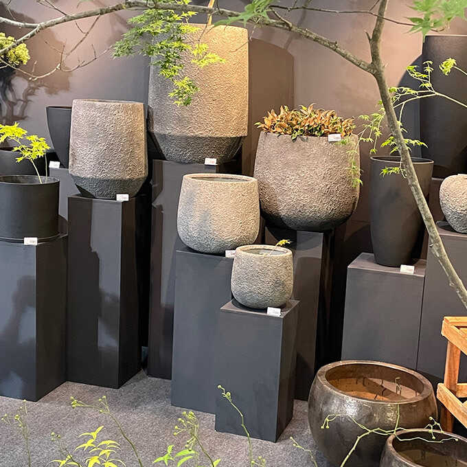 大型プランター 「アプス」直径 40cm 高さ44cm KONTON ブラウン gardenyouhin_mpg-4457