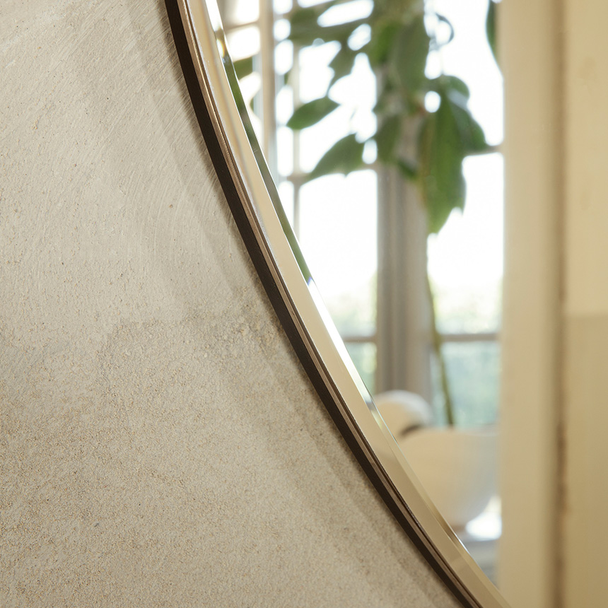 ferm LIVING 壁掛けミラー Pond Mirror ポンドミラー L 壁掛け 鏡 北欧