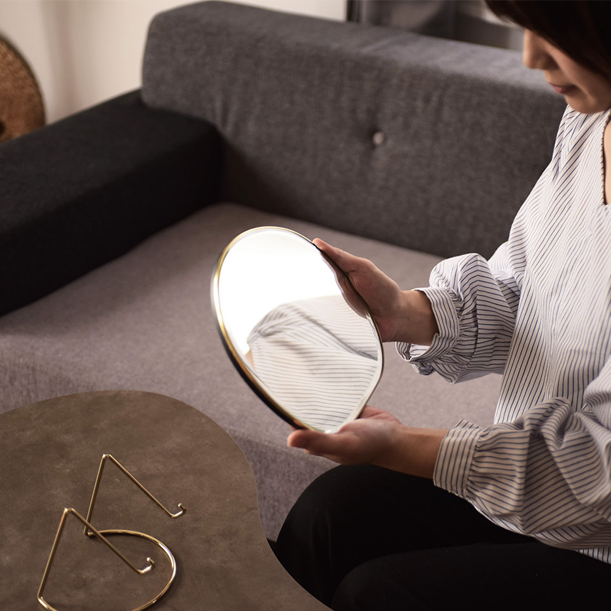 ferm LIVING ファームリビング Pond Table Mirror 卓上ミラー 北欧