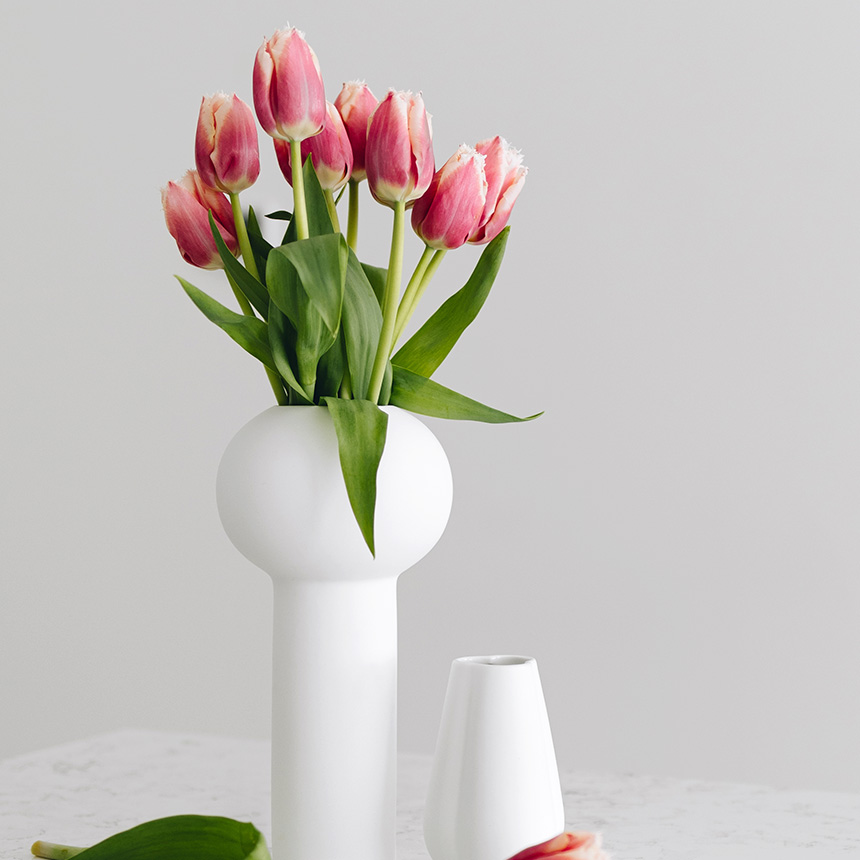 COOEE クーイー Pillar Vase ピラーベース 高さ24cm 花瓶 陶器