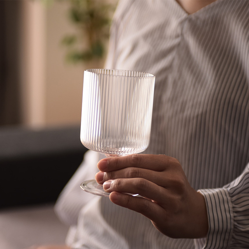 ferm LIVING ファームリビング Ripple リップル ワイングラス 2脚