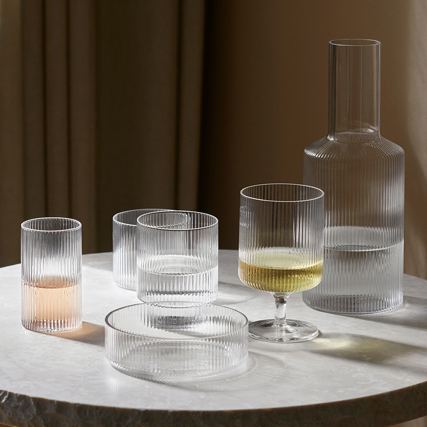 ferm LIVING ファームリビング Ripple リップル ワイングラス 2脚