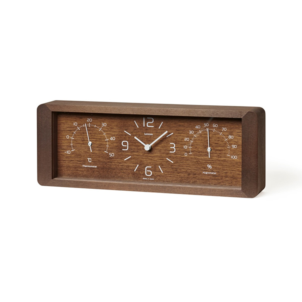 温湿度計 アナログ おしゃれ Lemnos レムノス Yokan ヨーカン 置き時計