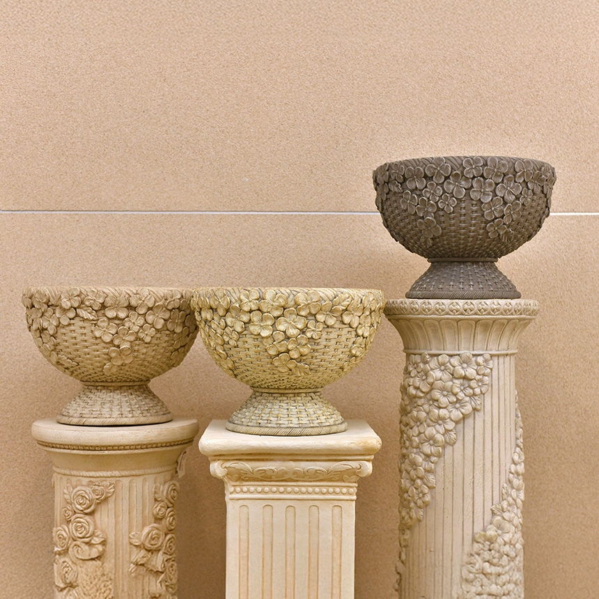 鉢 プランター アンティーク 可憐なバスケット エリーゼ ゴブレット L