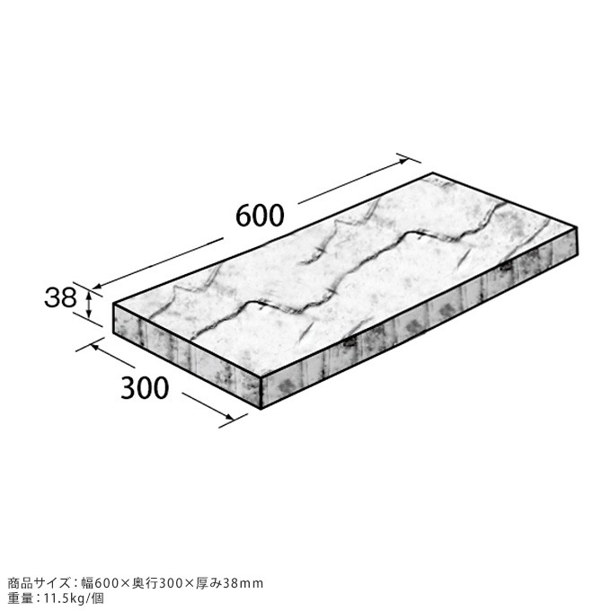 ブロンテペイバー　2個セット　60×30cm  