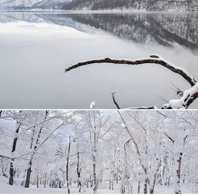 津軽びいどろ 津軽雪景 花器雪影 津軽びいどろ アデリア ガラス 花瓶 大型 日本製 冬の景色 雪影 花瓶