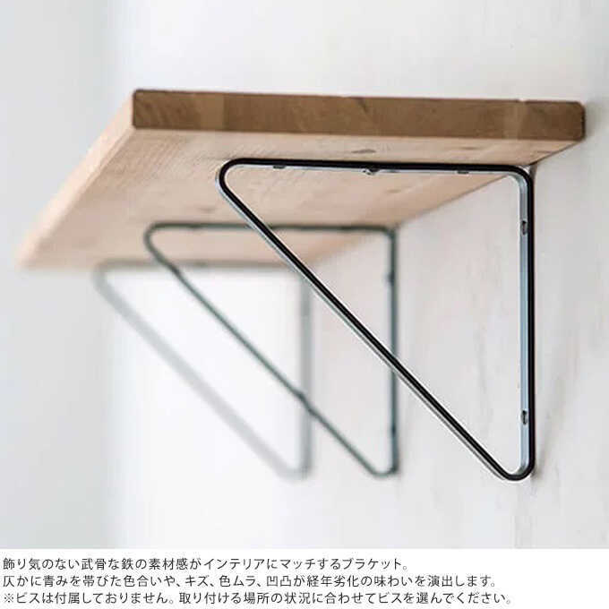 ブラケット アイアン シェルフブラケット L 三角型 1個 棚受け