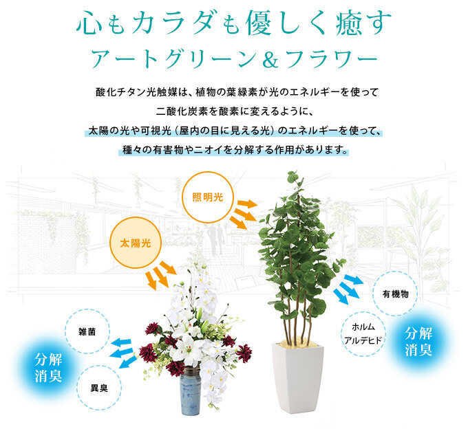 フェイクグリーン 鉢植え 大型 ウッドボックス スキタンブサス 85cm