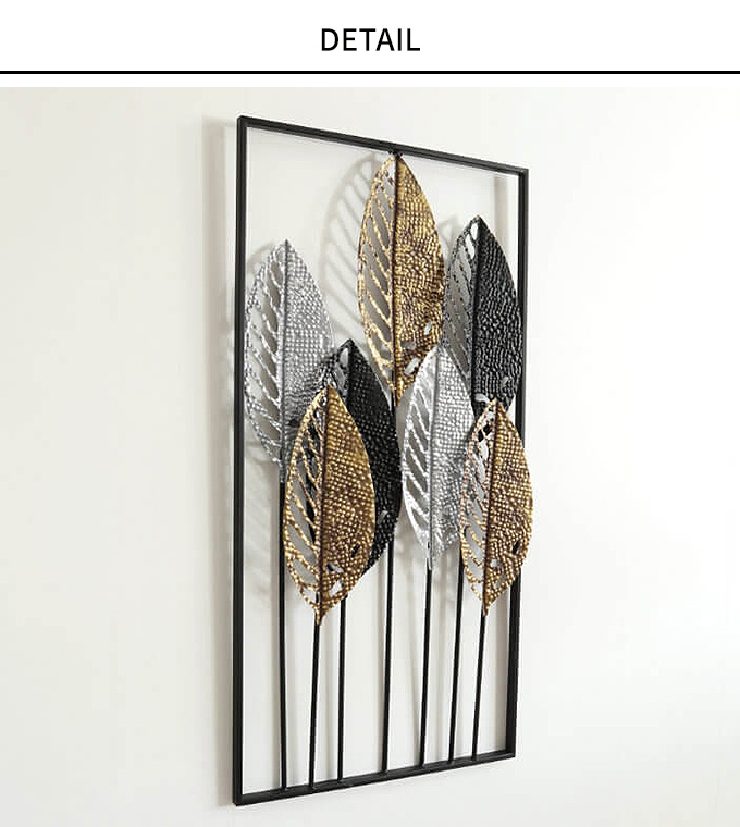 ウォールデコ アイアン 壁飾り インテリア 北欧 ウォールアート 三色