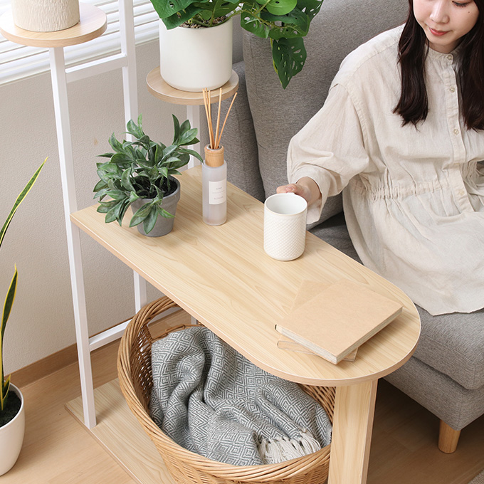 年末・年始SALE サイドテーブル　フラワースタンド　花台　剥離 オープンラック ガーデンラック プランタースタンド フラワースタンド