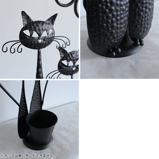 ワンダーデコール CAT IN BAG POT ガーデニング アンティーク 猫 楽天市場】【カルナック】アフリカンアニマルキャット BK