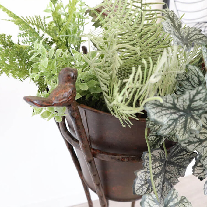 花台 スタンド フラワースタンド アンティーク アイアン 鉢置き