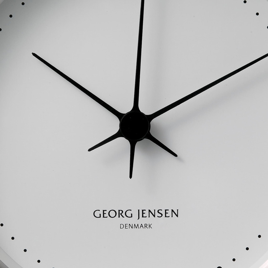 ジョージジェンセン HK CLOCK 時計 STEEL WHITE 10cm 壁掛け時計
