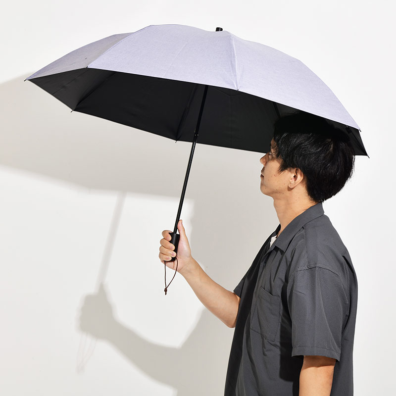 日傘 折りたたみ 軽量 完全遮光 晴雨兼用 2段折 日本製 Ramuda 1級遮光