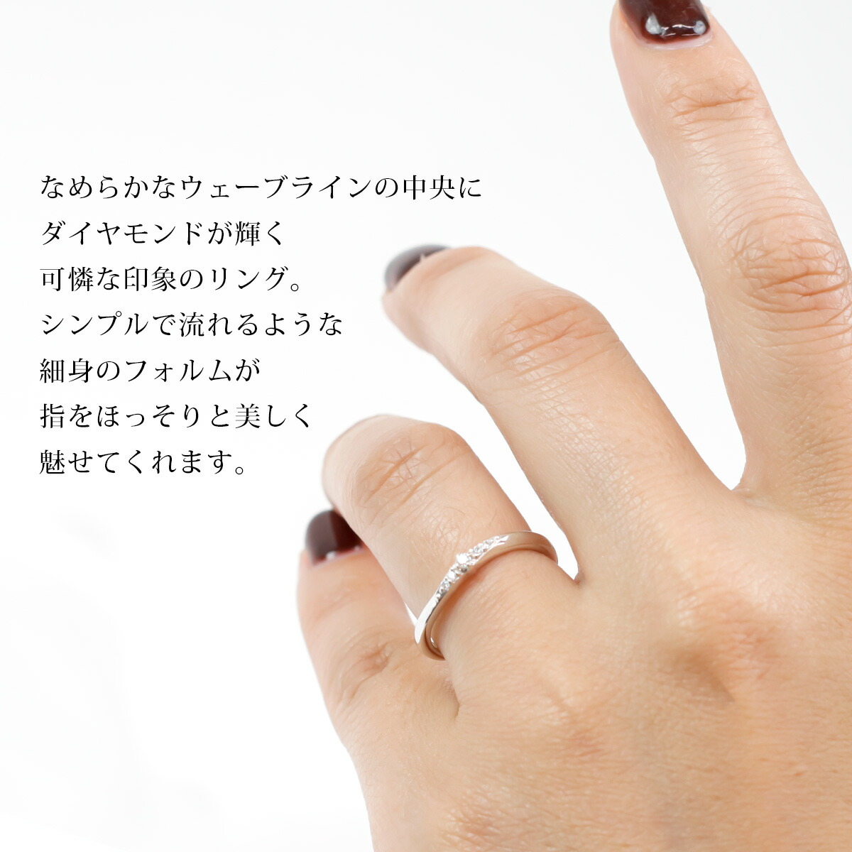 4℃（ヨンドシー） 指輪 リング エターナルシルバー 正規品 ウエーブ