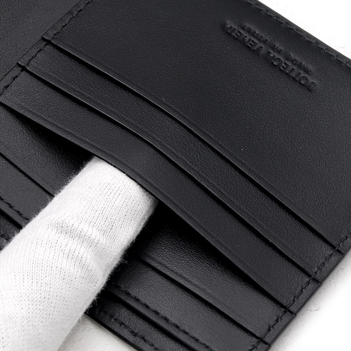 名入れ可】ボッテガ 財布 ボッテガヴェネタ 二つ折り財布 メンズ 本革