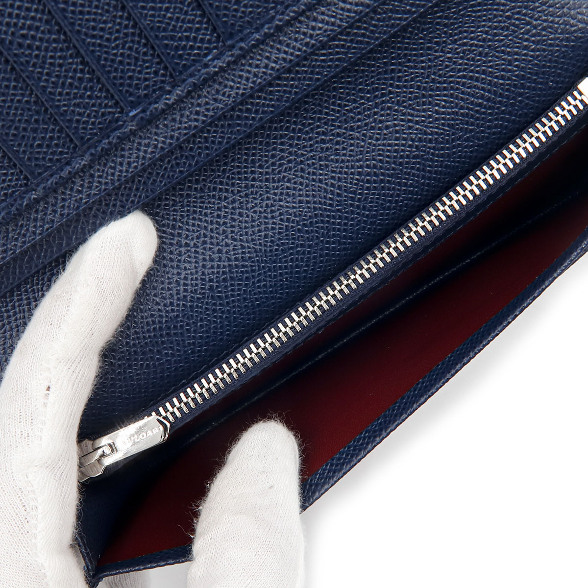 BVLGARI ブルガリ 財布 メンズ 二つ折り 本革 正規品 長財布