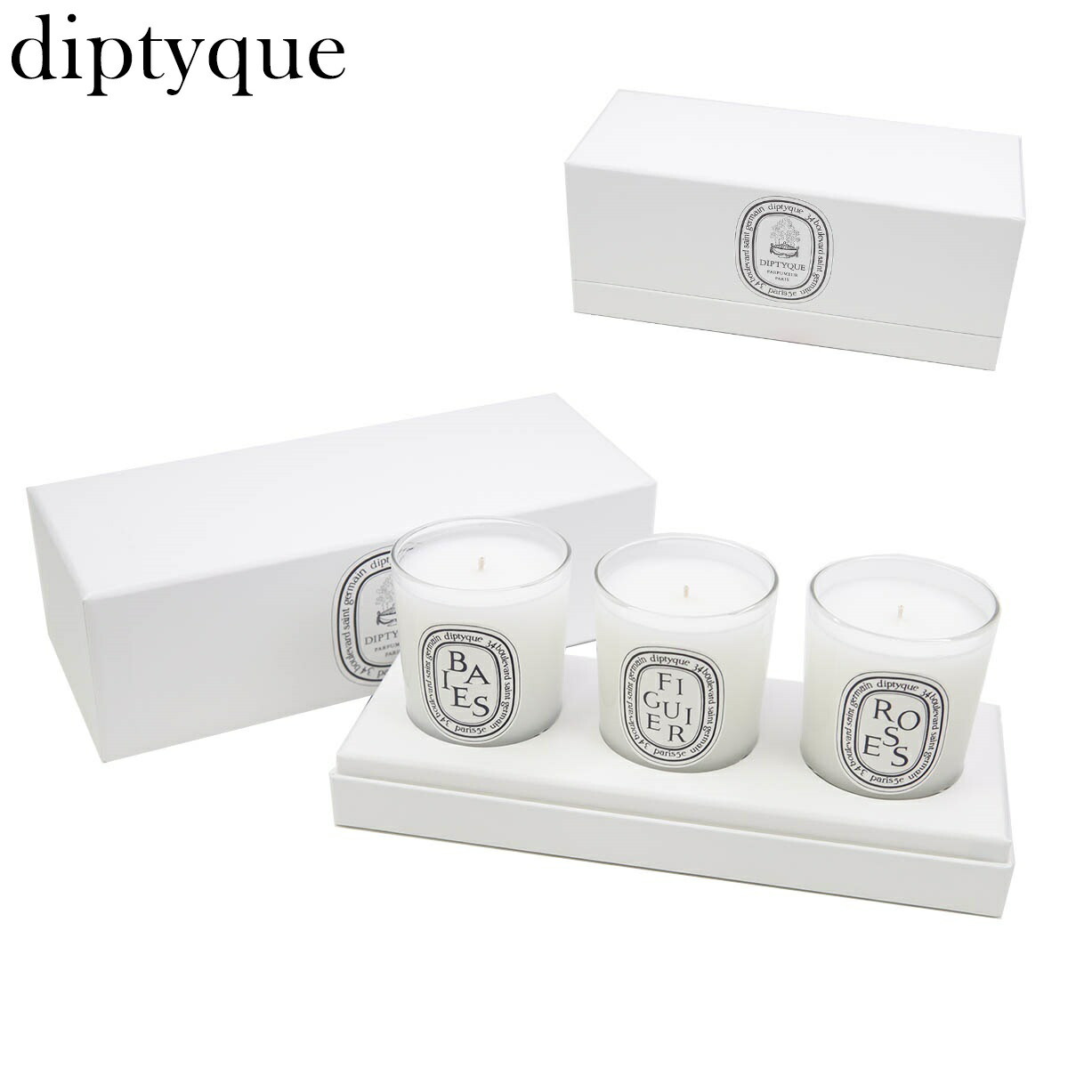【新品未開封】Diptyque ミニキャンドル　セット ベ　フィギエ　ローズ diptyque-001.jpg