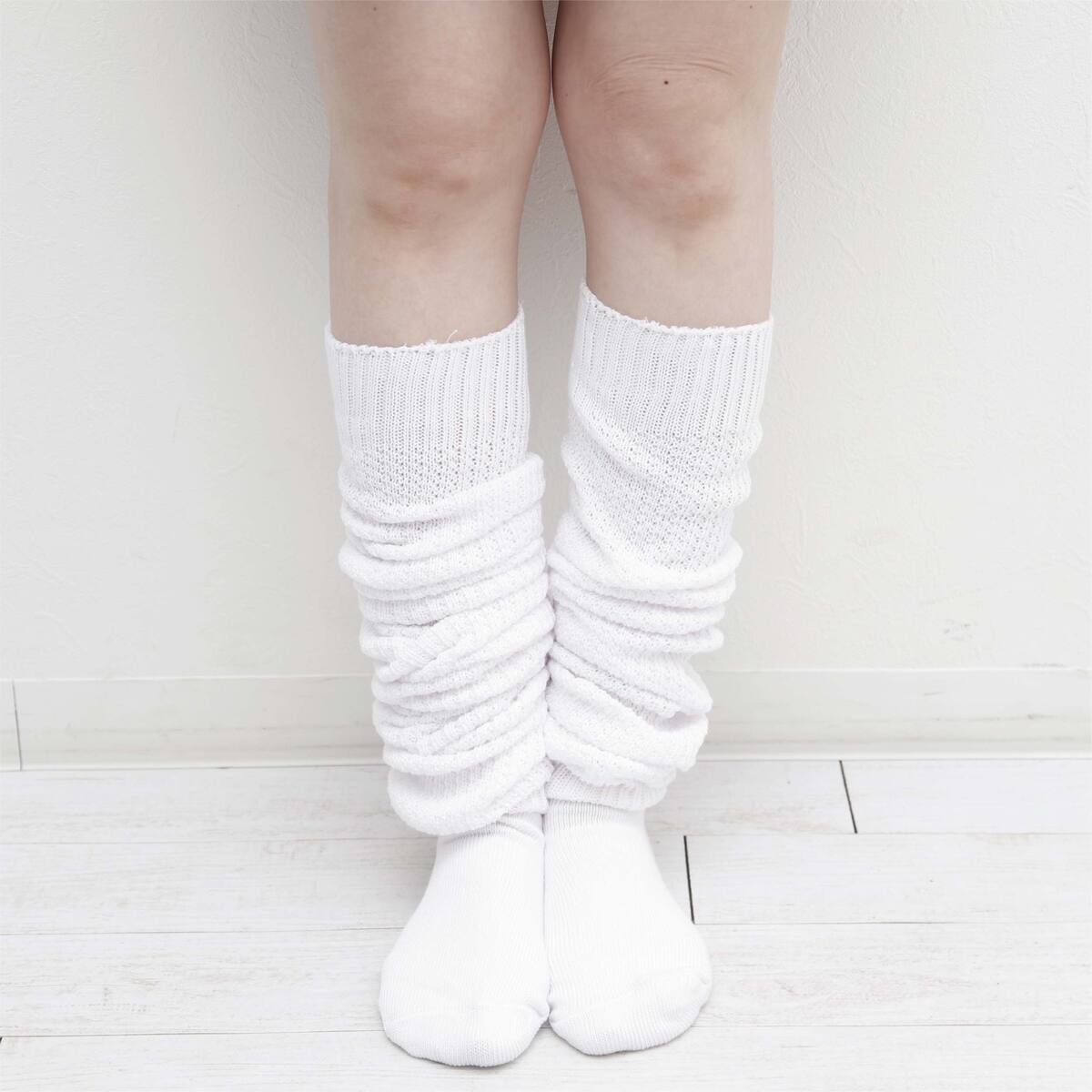 ルーズソックス 靴下 ギャル ルーズ 150cm ソックス ボリューム 白