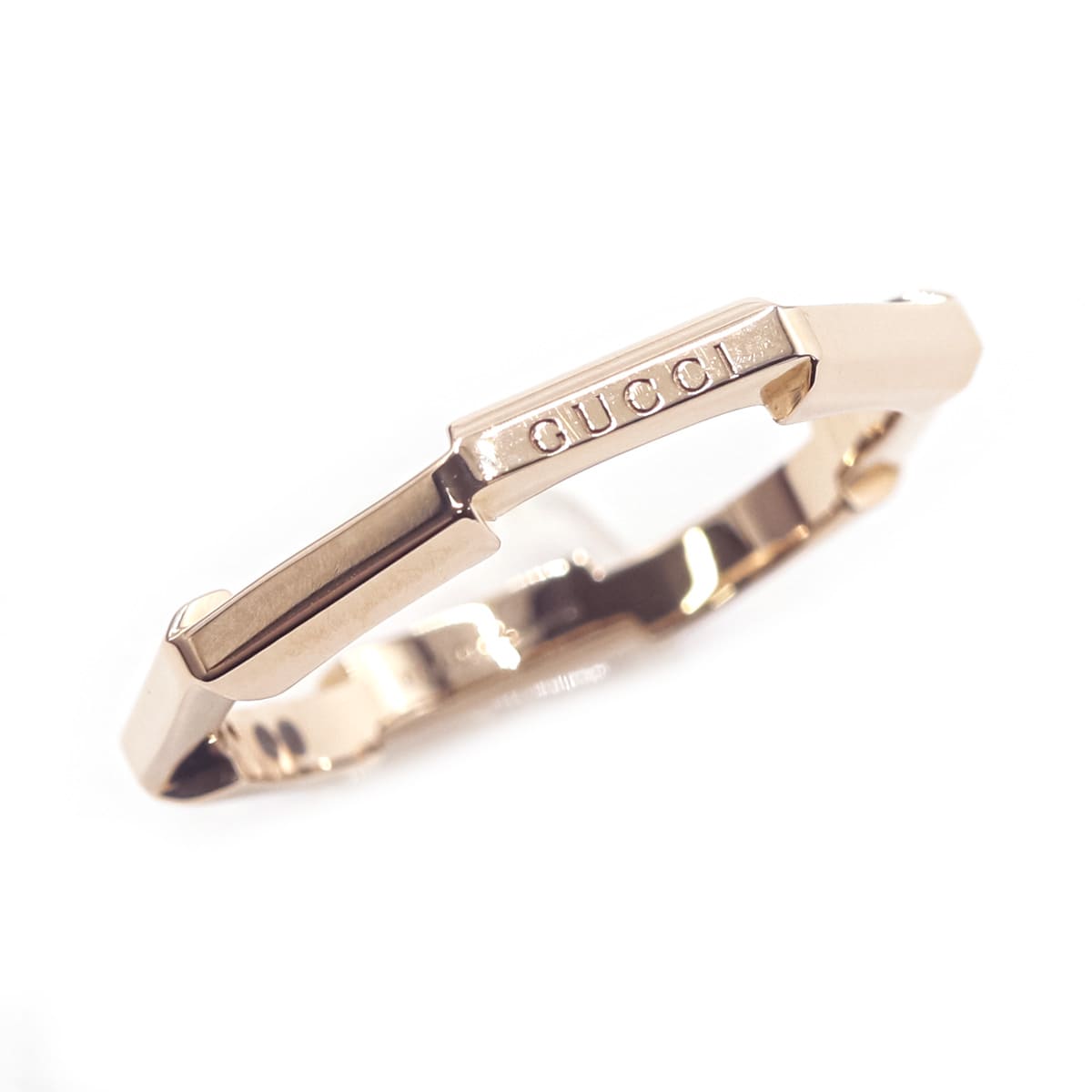 グッチ リング メンズ GUCCI 指輪 K18 レディース エングレービング