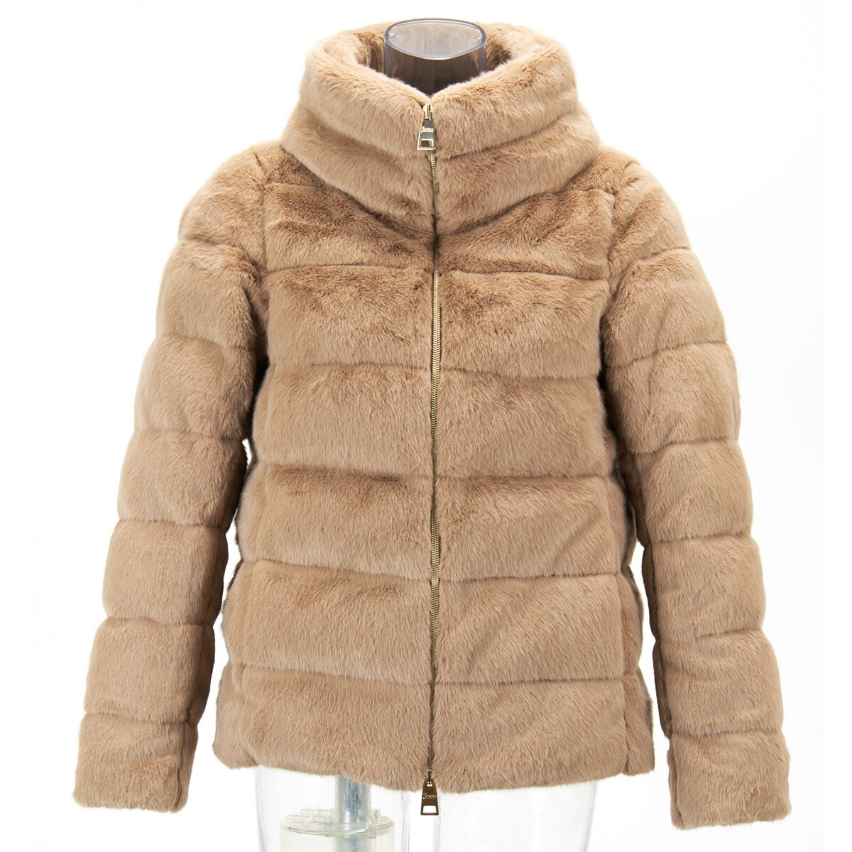 ヘルノ ダウン レディース ショート ECO FUR DOWNJACKET エコ ファー