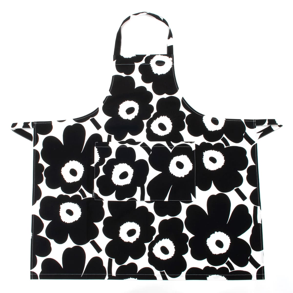 早い者勝ち！レア! 北欧　お土産　marimekko 花と葉のエプロン　新品 marimekko マリメッコ エプロン レディース ウニッコ柄 正規品