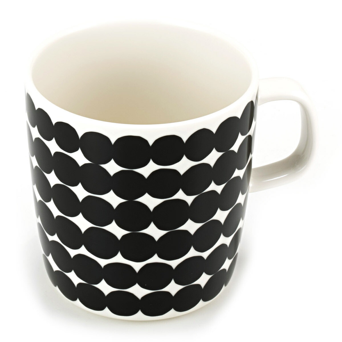 マリメッコ マグカップ marimekko RASYMATTO ラシィマット 400ml ホワイト×ブラック 067497 190 レンジ可 大きめ クリスマス プレゼント 新品 正規品 2025 通販
