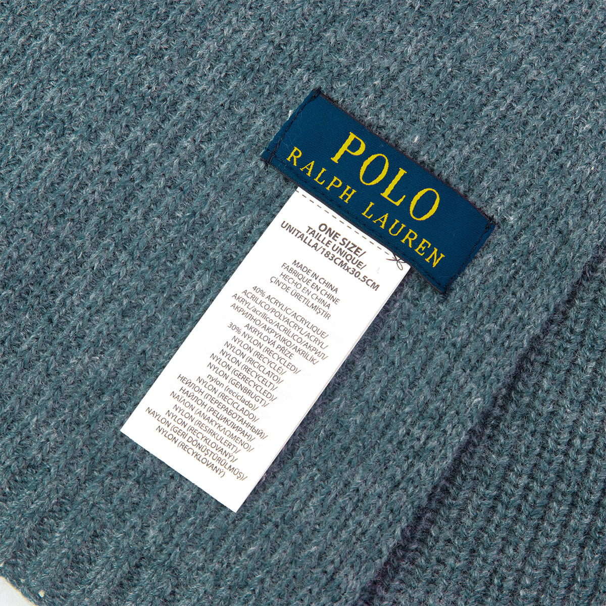 ラルフローレン マフラー メンズ ポロ POLO RALPH LAUREN ニット リブ