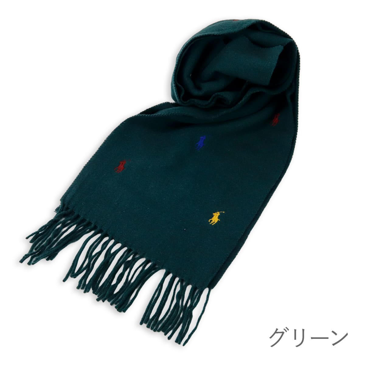 Polo Ralph Lauren ポニー刺繍 ウールマフラー ラルフローレン マフラー レディース POLO RALPH LAUREN ランダム