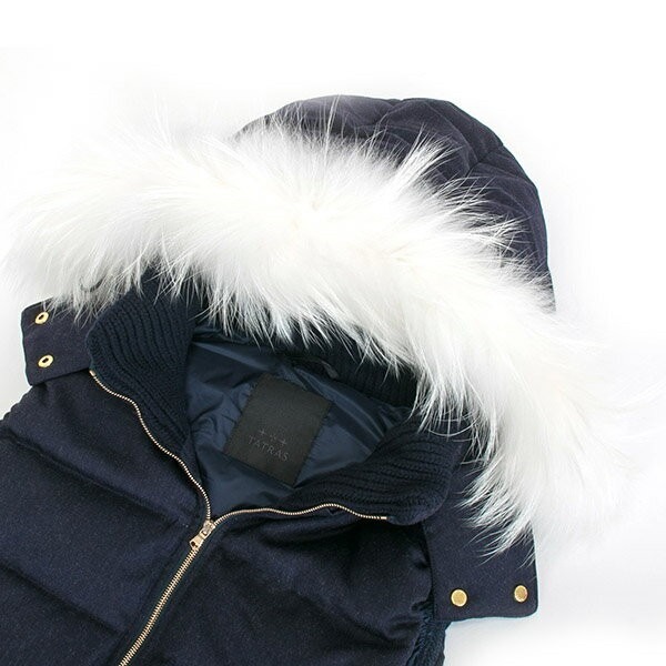 【美品】タトラス ダウンベスト リアルファー フード 取外可 3way ルセラ tatras-031_02b1.jpg