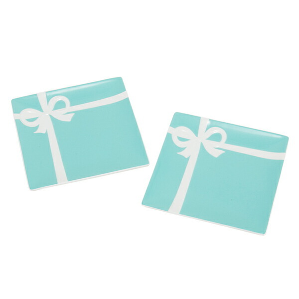 7620⑥★Tiffany & Co. ブルーボウデザートプレートセット★ TIFFANY&Co.（ティファニー） 食器 結婚祝い 皿 TIFFANY＆Co ブルー