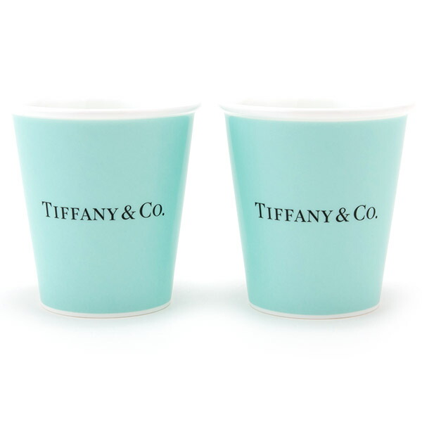 ティファニー コップ グラス ティファニーブルー ペーパー カップ ボーンチャイナ TIFFANY ＆ Co 食器 セット ペア ギフト 誕生日 結婚祝い 洋食器 新品 正規品 通販 プレゼント