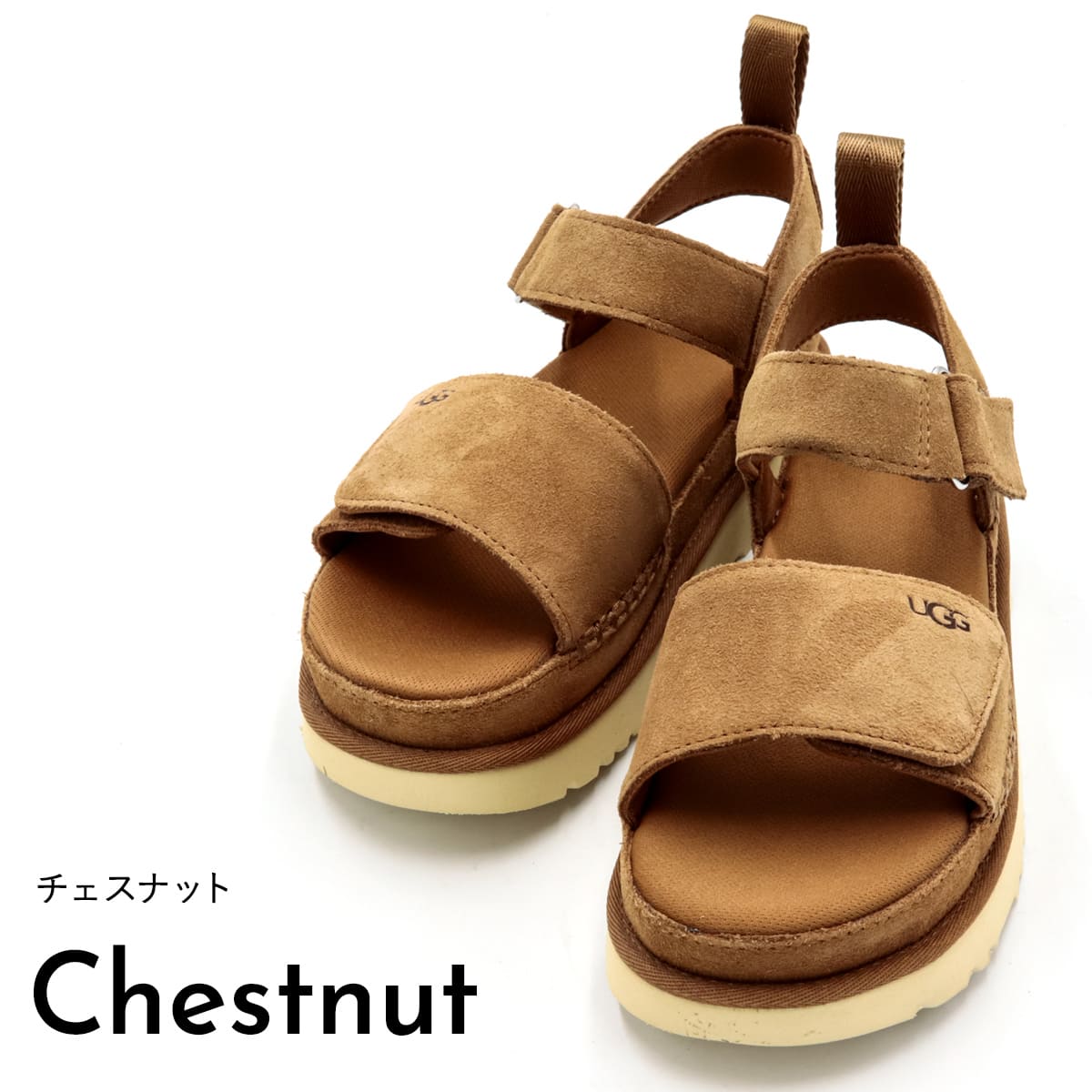 極美品　UGG アグ ゴールデンスター サンダル スエード 厚底　US7 UGG アグ サンダル レディース ゴールデンスター GOLDENSTAR ugg